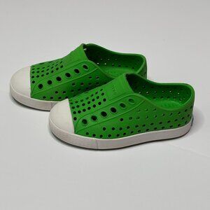 Native Kids Jefferson Water Friendly Slip On Sneaker Size C7 Grasshopper Green